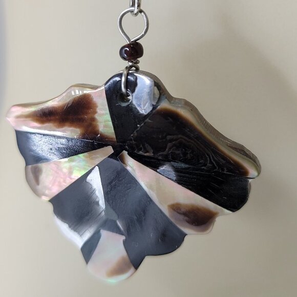 Wood Inspired Triangle Hook Earrings - Picture 9 of 11